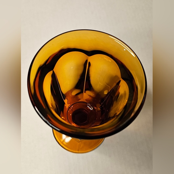 [#2] (2) Tea Glasses - Imperial Glass Ohio: Old Williamsburg Amber - Picture 10 of 13